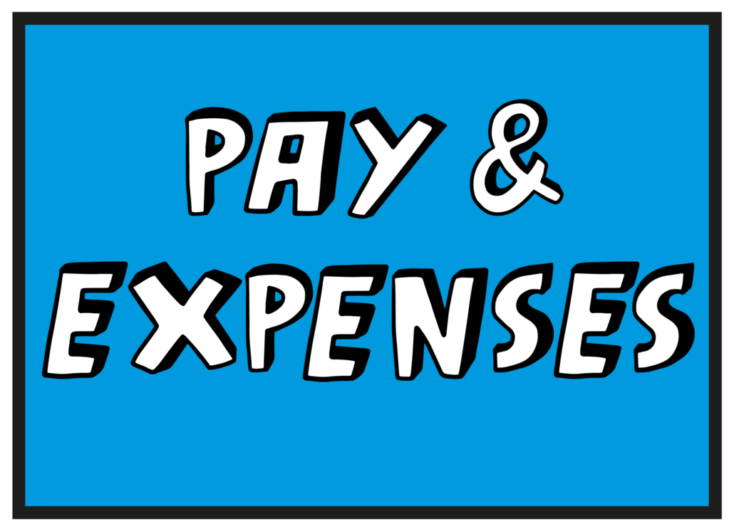 Pay and expenses